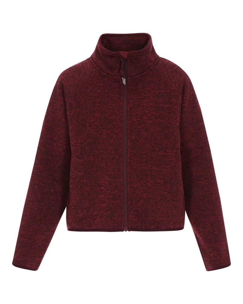 Schmuddelwedda Jacke Frauen Burgunder Melange Bordeaux