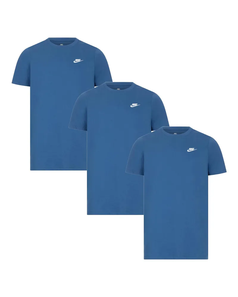 Nike 3er-Pack  Sportswear Club T-Shirts für Herren in Blau Blau