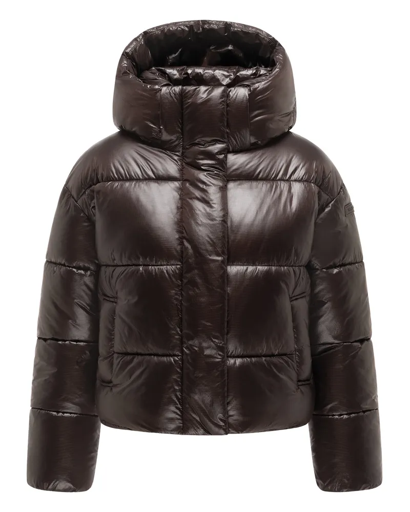 NAVAHOO Damen Winterjacke Polar-Unit mit Magnetverschluss Braun