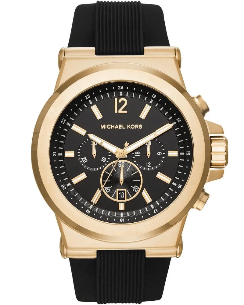 Michael Kors MK8445 Dylan 48 mm Chronograph Herrenuhr - Schwarz Schwarz