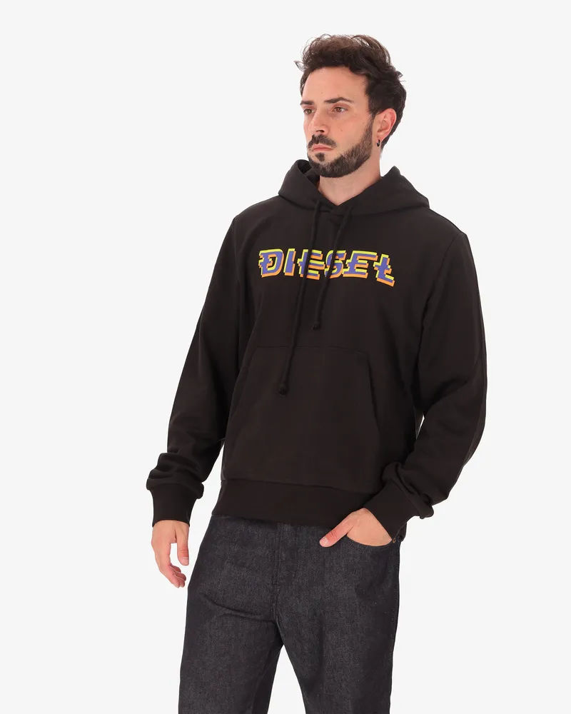 Diesel Sweatshirt für Herren - Schwarz Schwarz