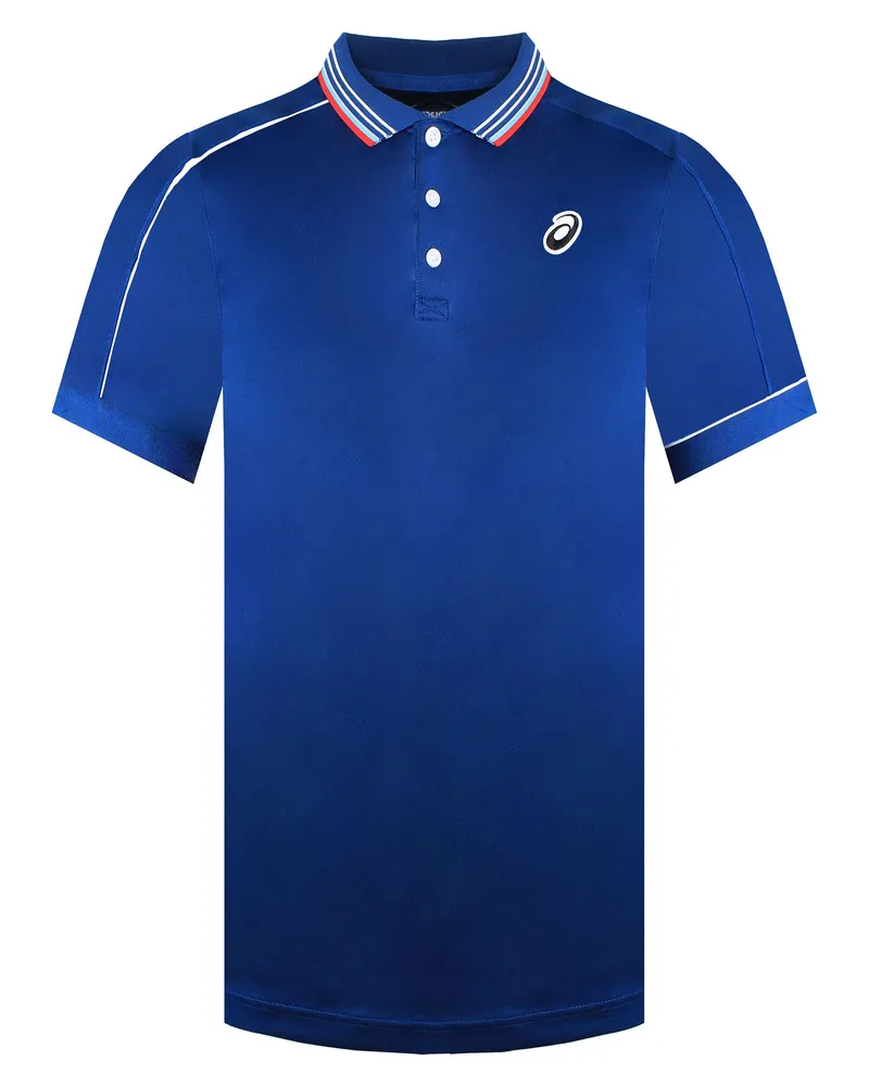 Asics Classic Herren Polo-Shirt in Marineblau für Tennis Marineblau