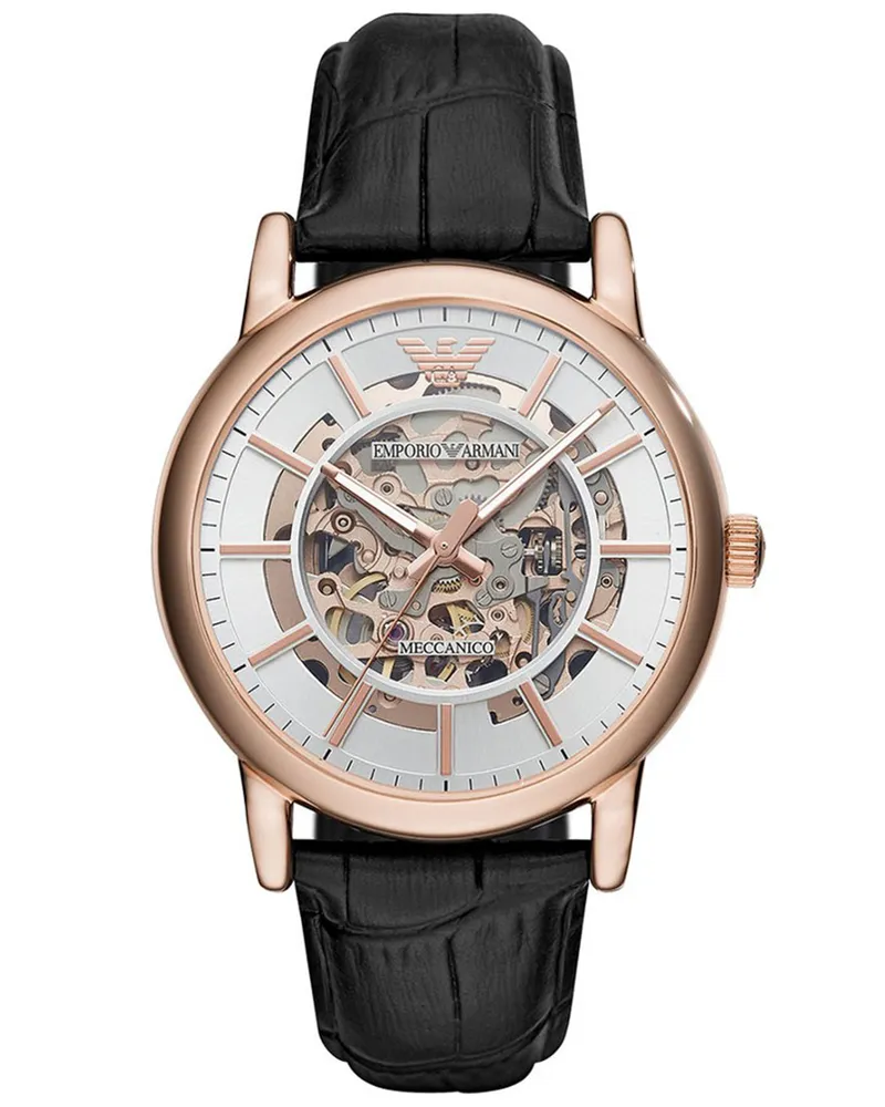 Emporio Armani Luigi Schwarz Herren Armbanduhr AR60007 Schwarz