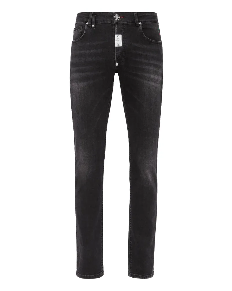 Philipp Plein Jeans Regular Fit - Schwarz Schwarz
