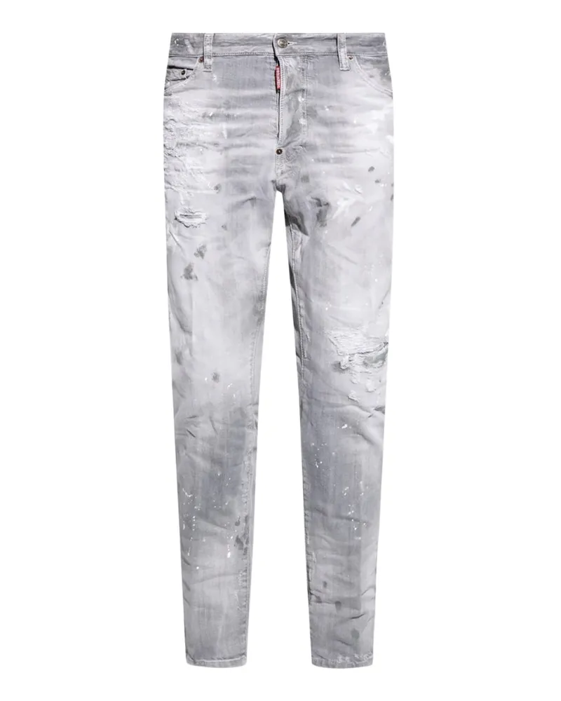 Dsquared2 Light Grey Skater-Jeans - Grau Grau