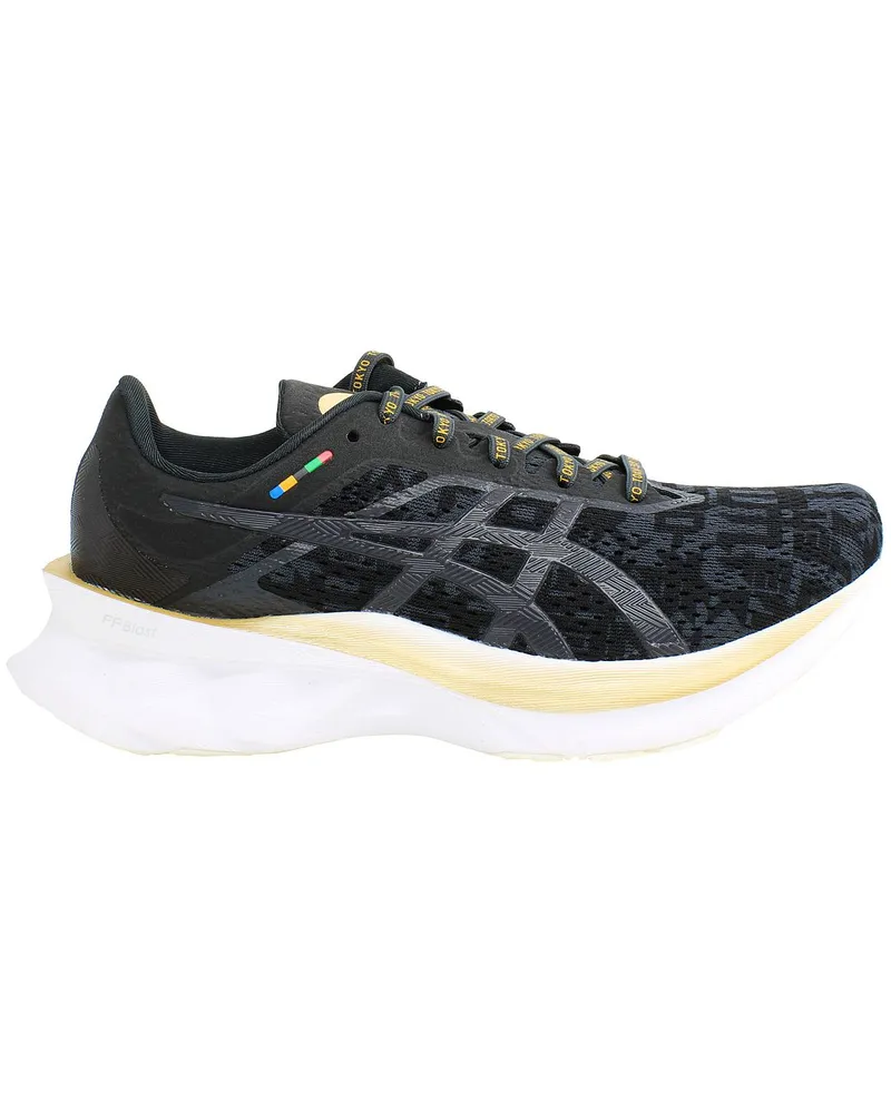 Asics NovaBlast Womens Schwarz Trainer Schwarz