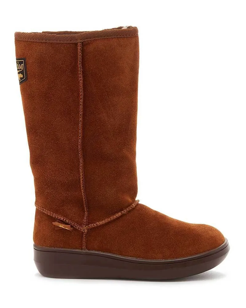 Rocket Dog Damen Lange Stiefel "Sugardaddy", Leder (Kastanie Kastanienbraun
