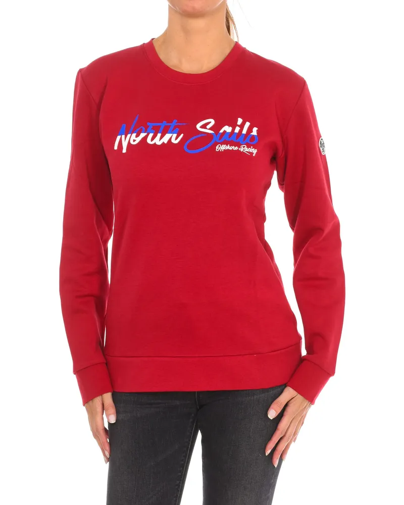 North Sails Langärmeliges Sweatshirt mit Rundhalsausschnitt 9024250 women Dunkelrot