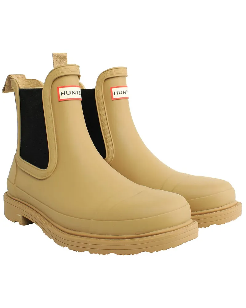 Hunter Commando Damen Chelsea Boots, Braun Braun