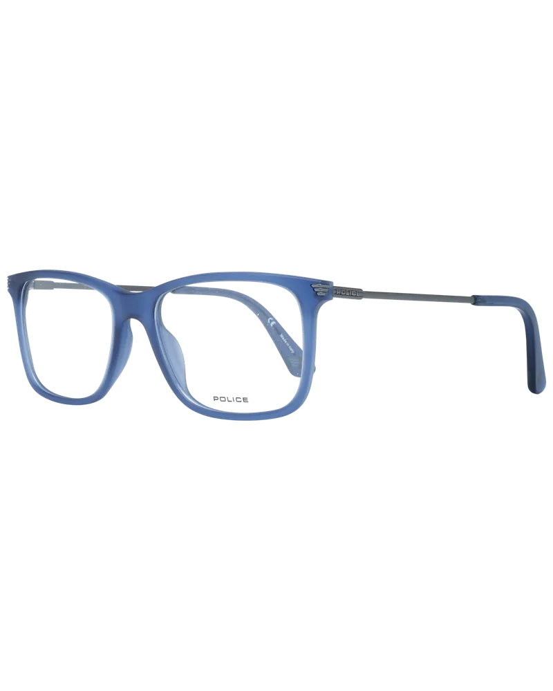 Police Polizei Quadrat Herren Blau Brille Blau