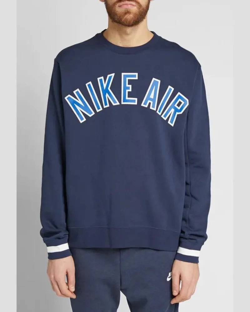 Nike Air Fleece Crew Sweatshirt in Marineblau Marineblau