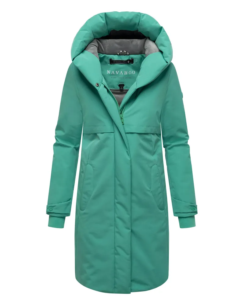 NAVAHOO Domingaa Damen Wintermantel – elegant, warm & funktional Grün