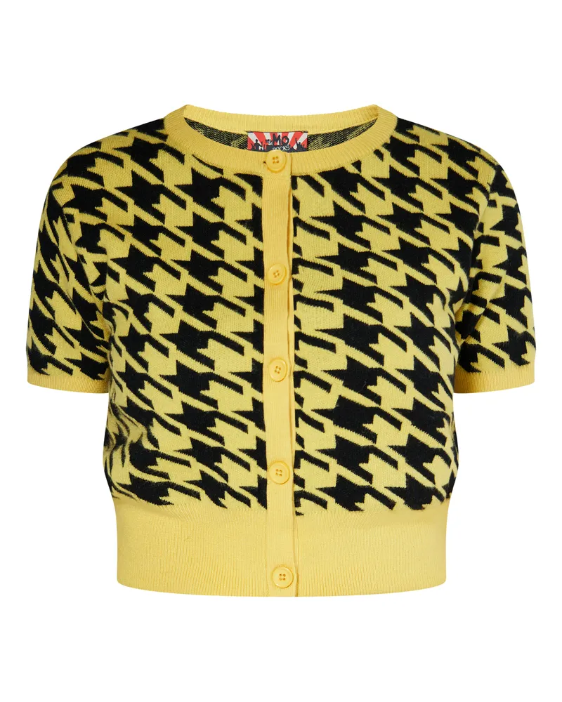 My Mo Strickjacke Damen gelb Gelb