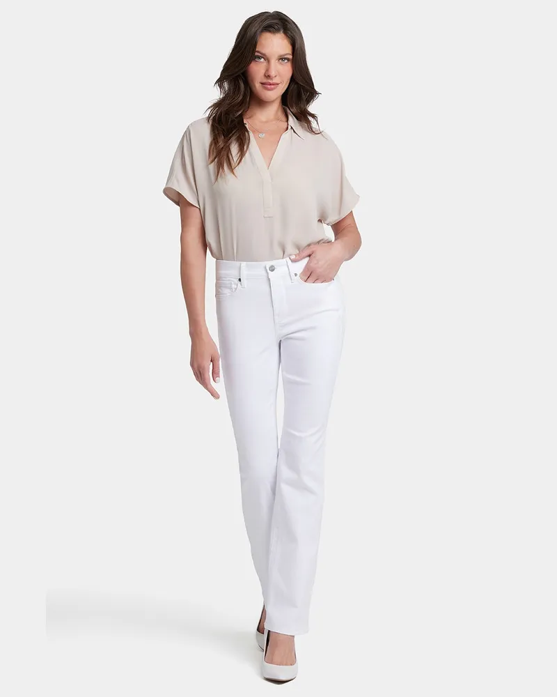 NYDJ not your daughter's Jeans  Barbara Bootcut-Jeans | Optisches Weiß Weiß