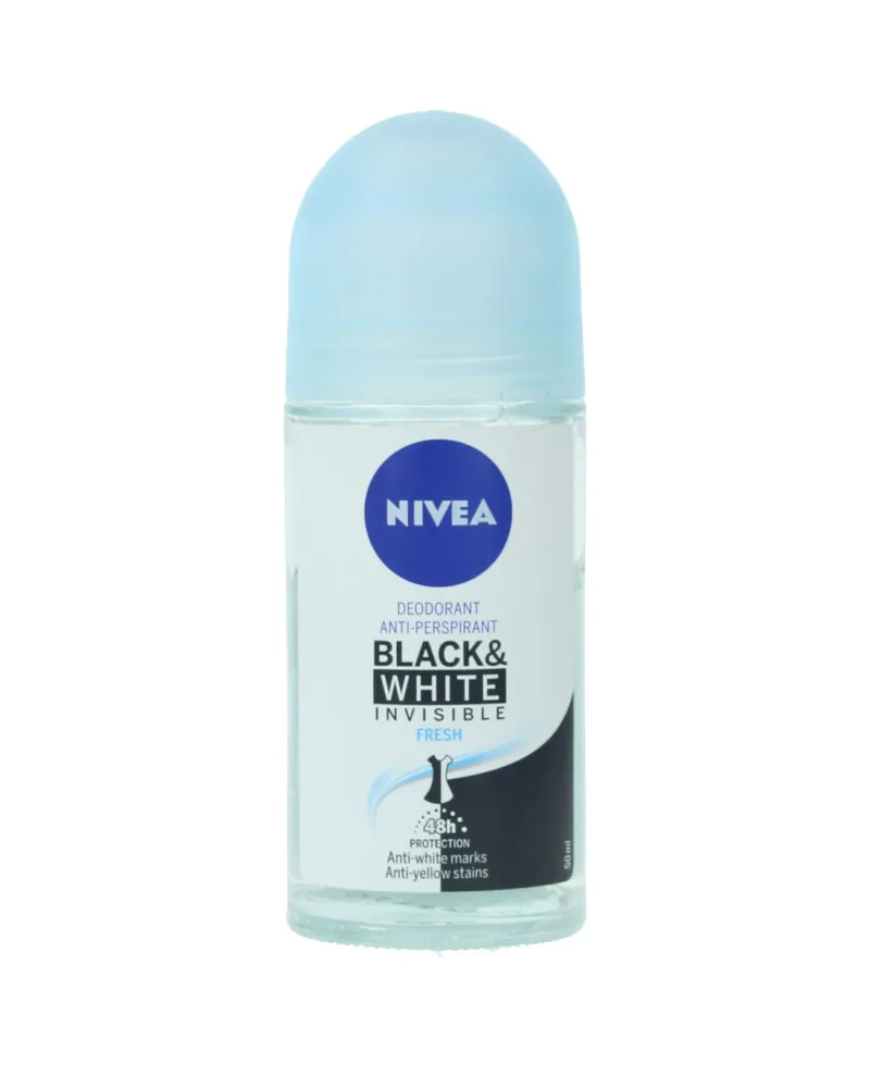Nivea Black & White Invisible Fresh Deo Roll-on 50 ml 