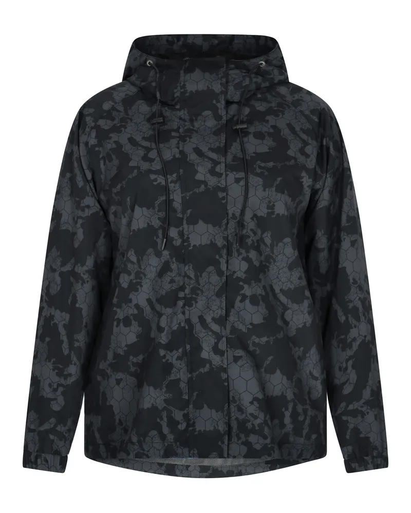 My Mo Anorak Frauen Dunkelgrau Schwarz Camouflage Schwarz