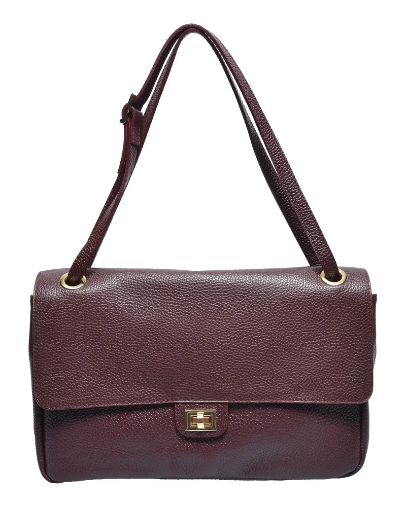 Luisa Vannini WEIN Rindsledertasche Weinrot