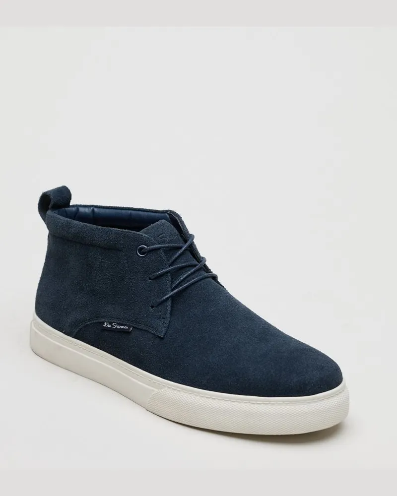 Ben Sherman Parkway Wildleder Herren Stiefel Navy Blau