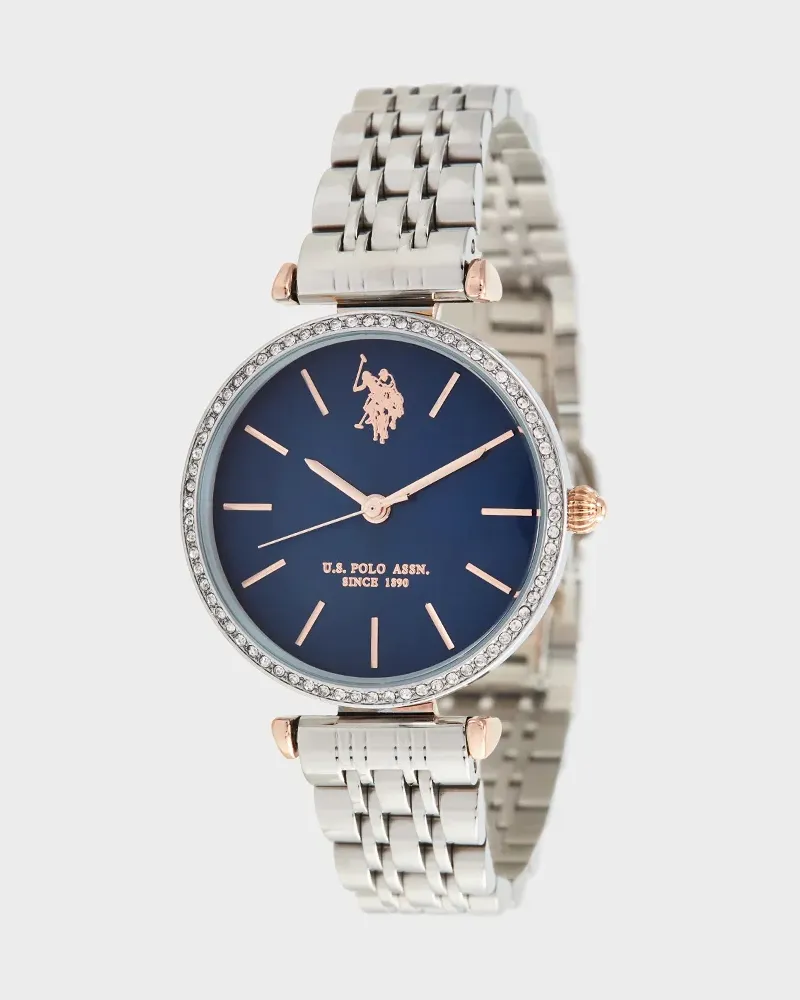 U.S. Polo Assn.  Uhr Eleonor Damenuhr Silber