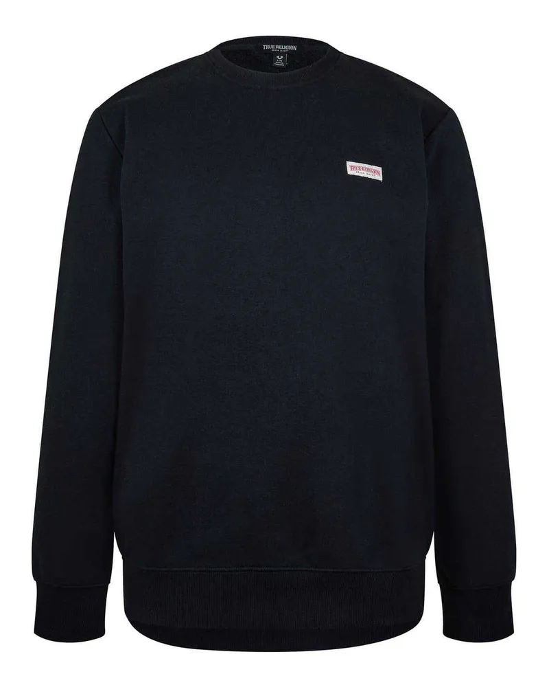 True Religion Sweatshirt für Herren, Mit Vlies gefüttert (Schwarz Schwarz