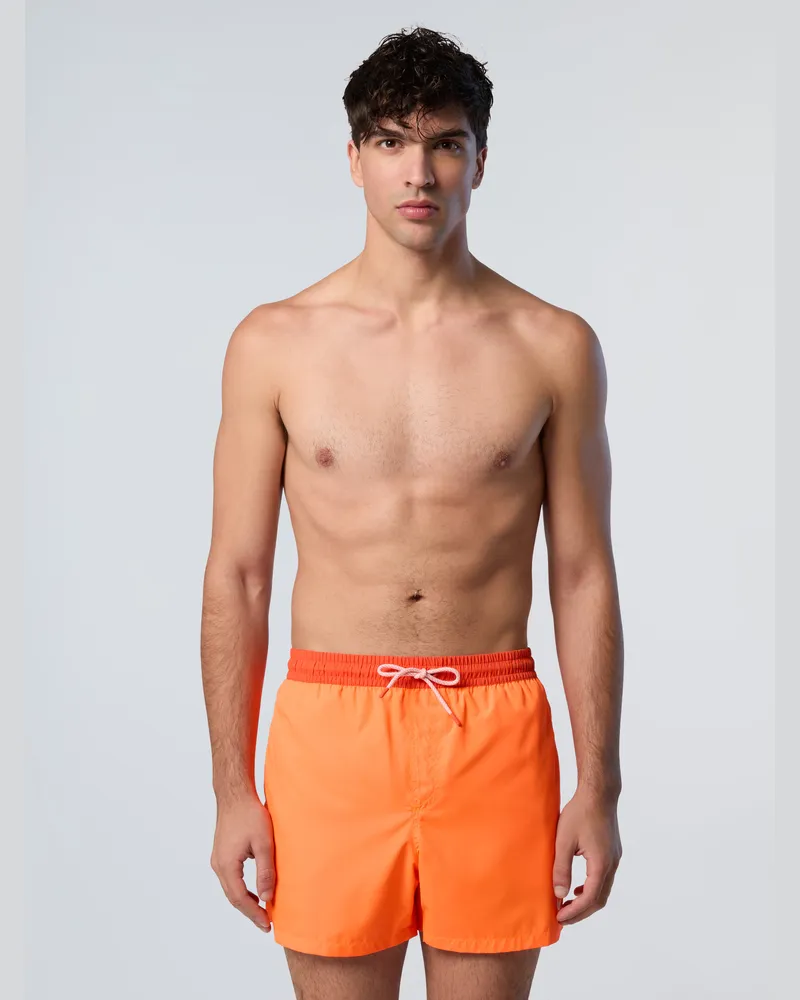 North Sails Badeshorts Upcycling Orange
