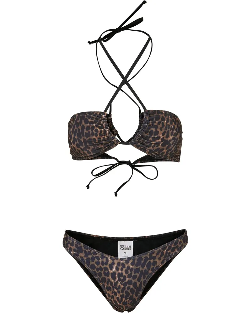 Urban Classics Hot" Bikini Set für Damen (Braun/Schwarz Braun