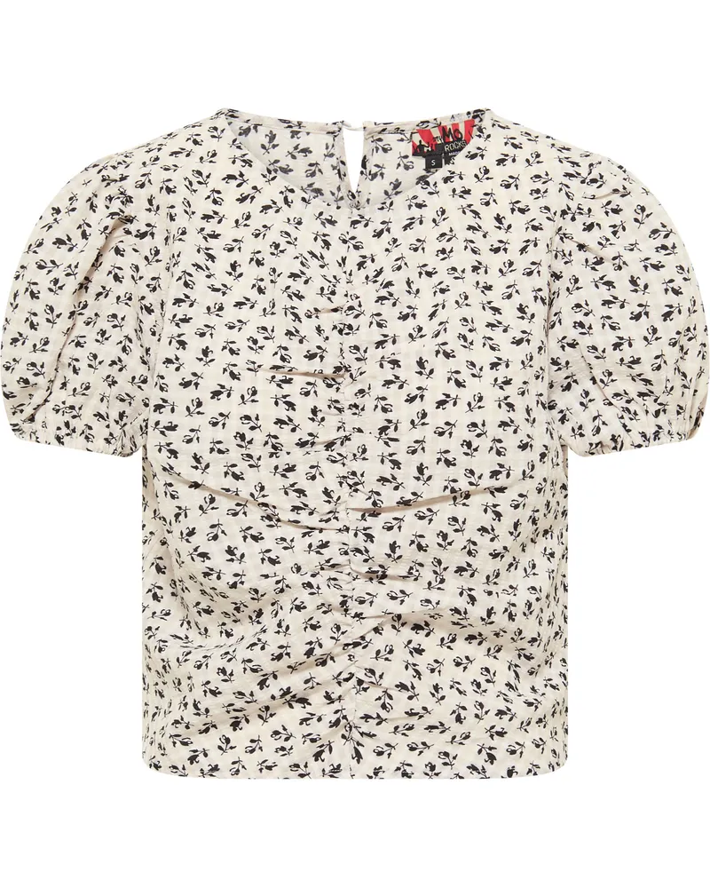 My Mo Blusenshirt Damen Wollweiß Wollweiß