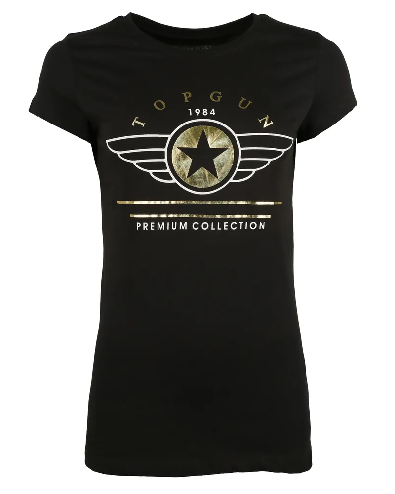 Top Gun T-Shirt TG20193050 Schwarz