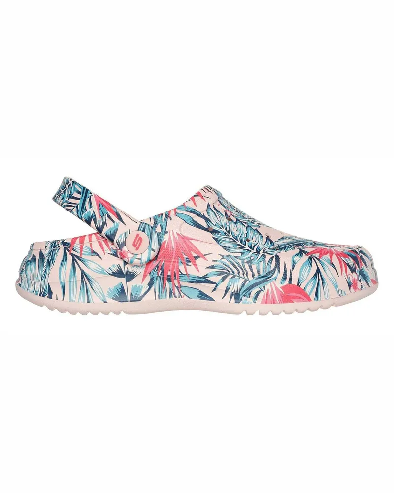 Skechers Archfitwave" Floral Clogs für Damen, Open Toe (Bunt Grün