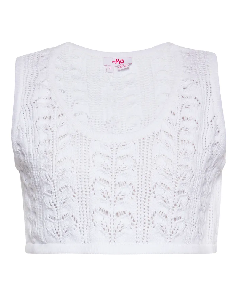 My Mo Crop-Top Damen weiss Weiß