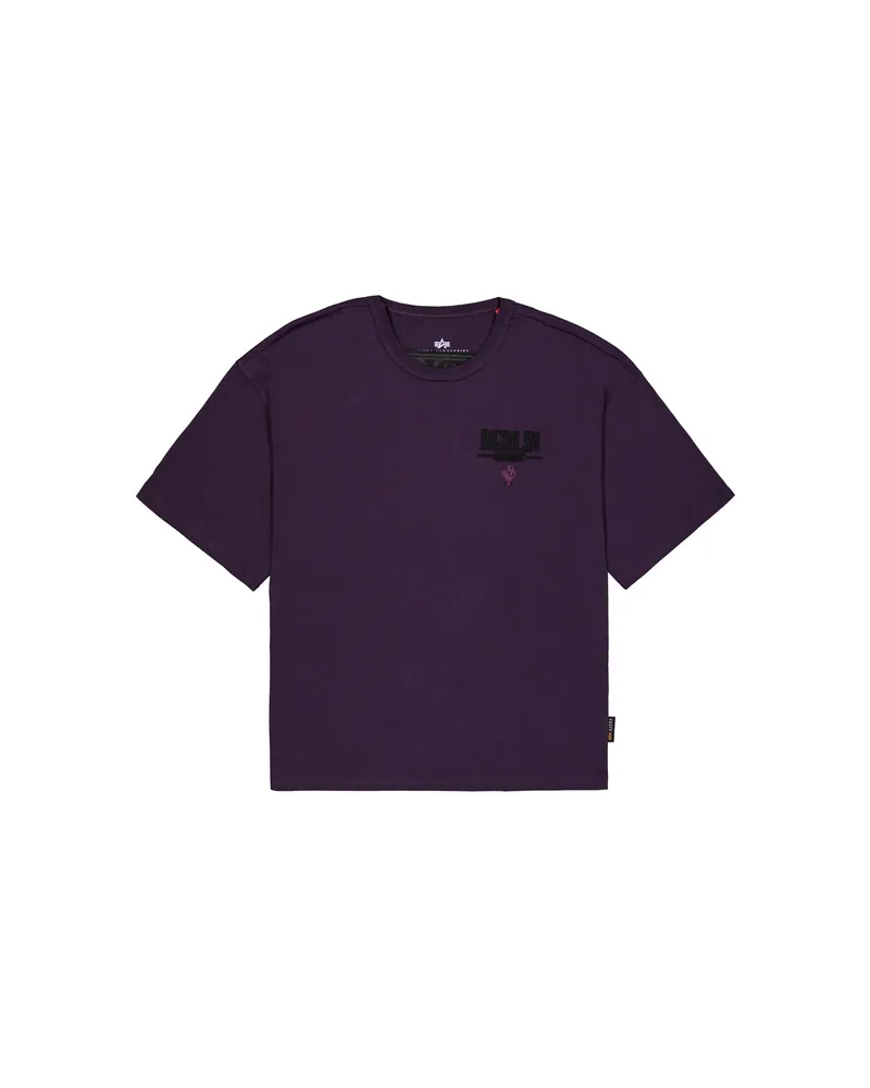 Alpha Industries Berlin Candy Bomber Backprint T-Shirt Violett