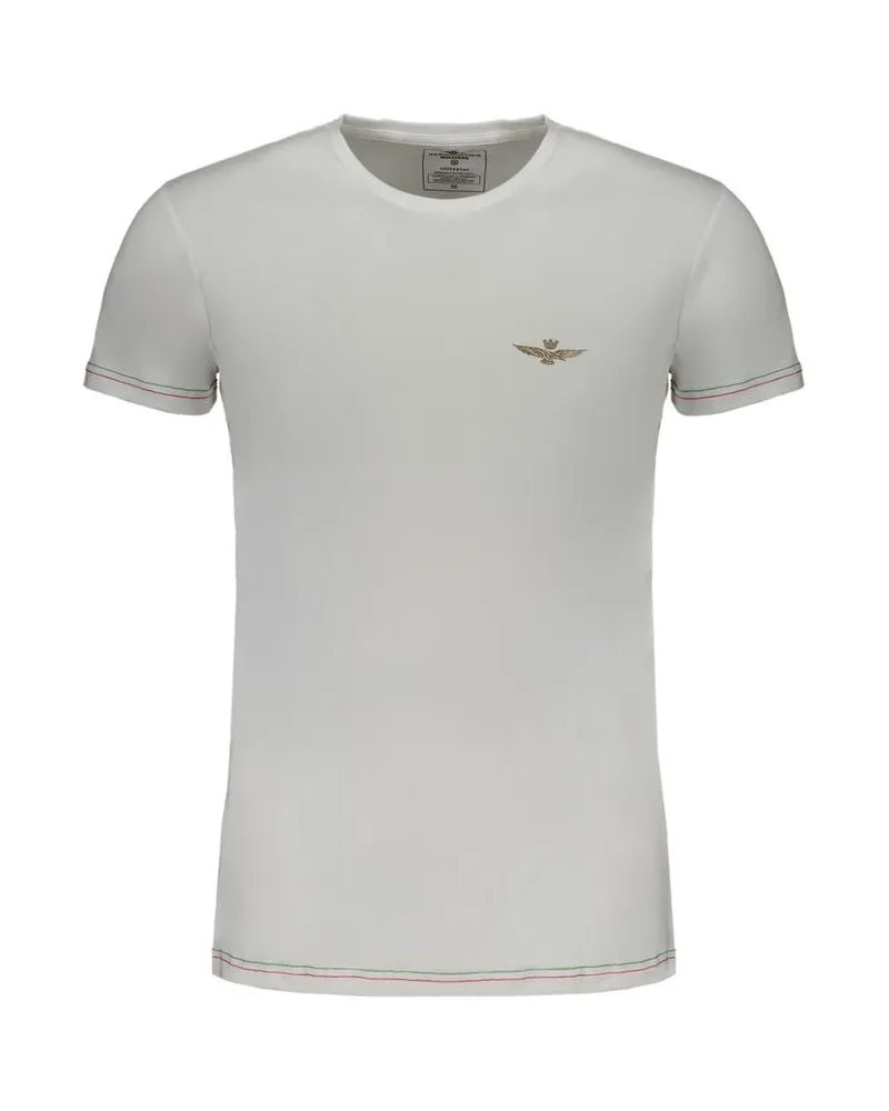 Aeronautica Militare T-Shirt Adlerwappen Ae31102 Hellgrau