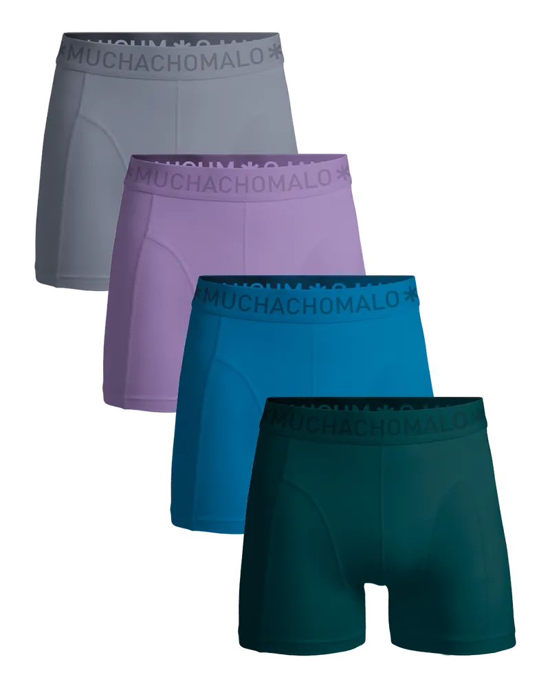 Muchachomalo Herren Boxer Shorts - 4er Pack - Herren Unterwäsche Mehrfarbig