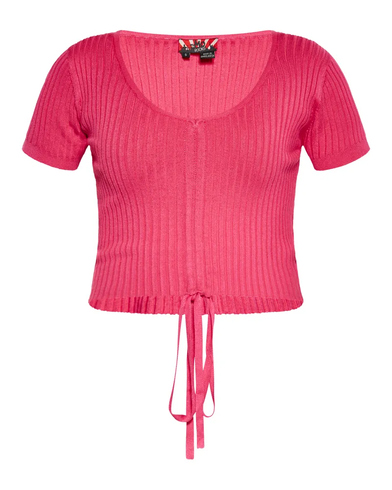 My Mo Crop-Top Damen Rosa Rosa