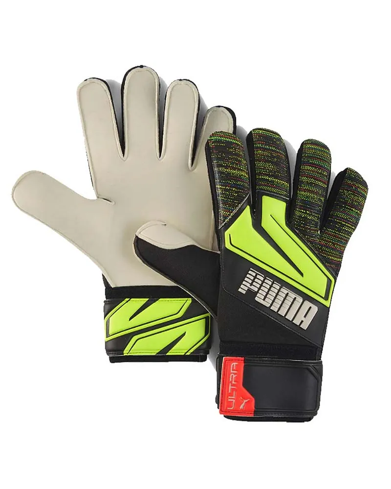 Puma Ultra Grip 1 RC Game On Herren Schwarz/Weiß Torwarthandschuhe Schwarz