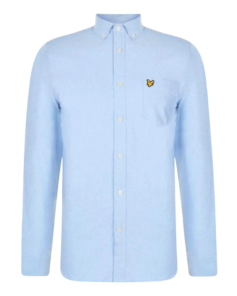 Lyle & Scott Hemd für Herren, Oxford-Stil (Rivierablau Mittelblau