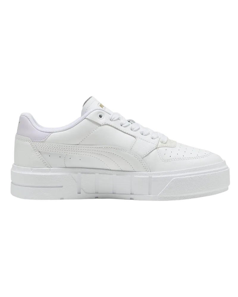 Puma Cali" Spielplatz Turnschuhe für Damen, Leder, Plattform-Absatz (Weiß/Flieder Weiß