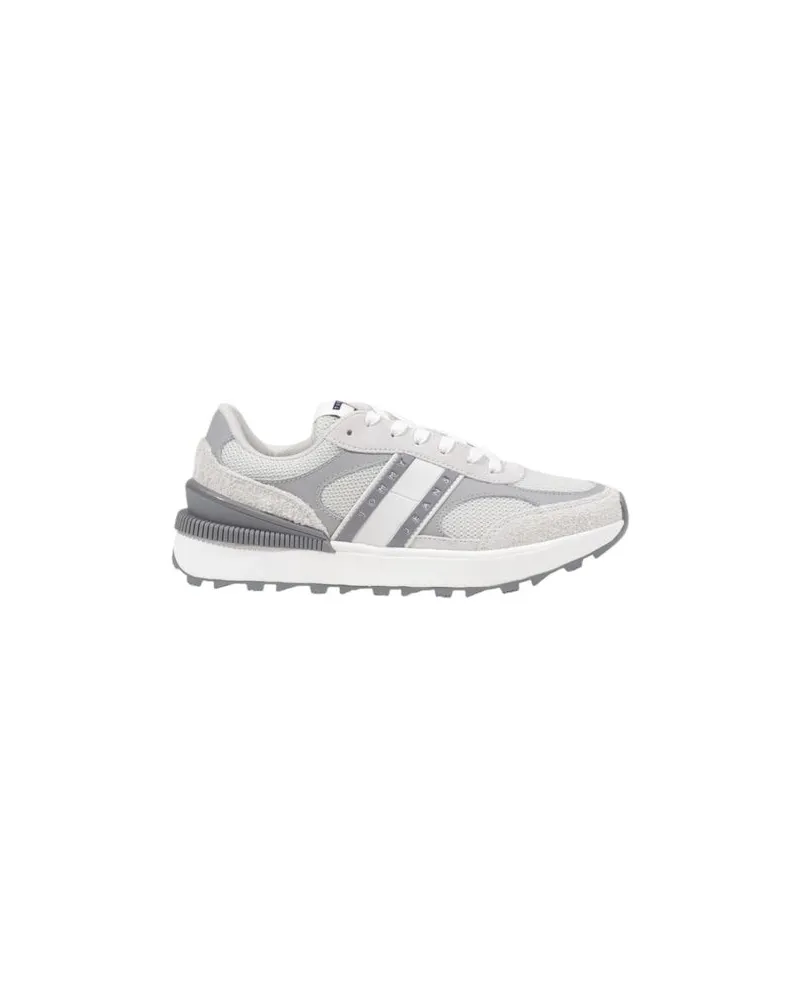 Tommy Hilfiger Tommy Hilfiger Jeans Graue Wildleder-Leder Sportlichen Sneakers Grau