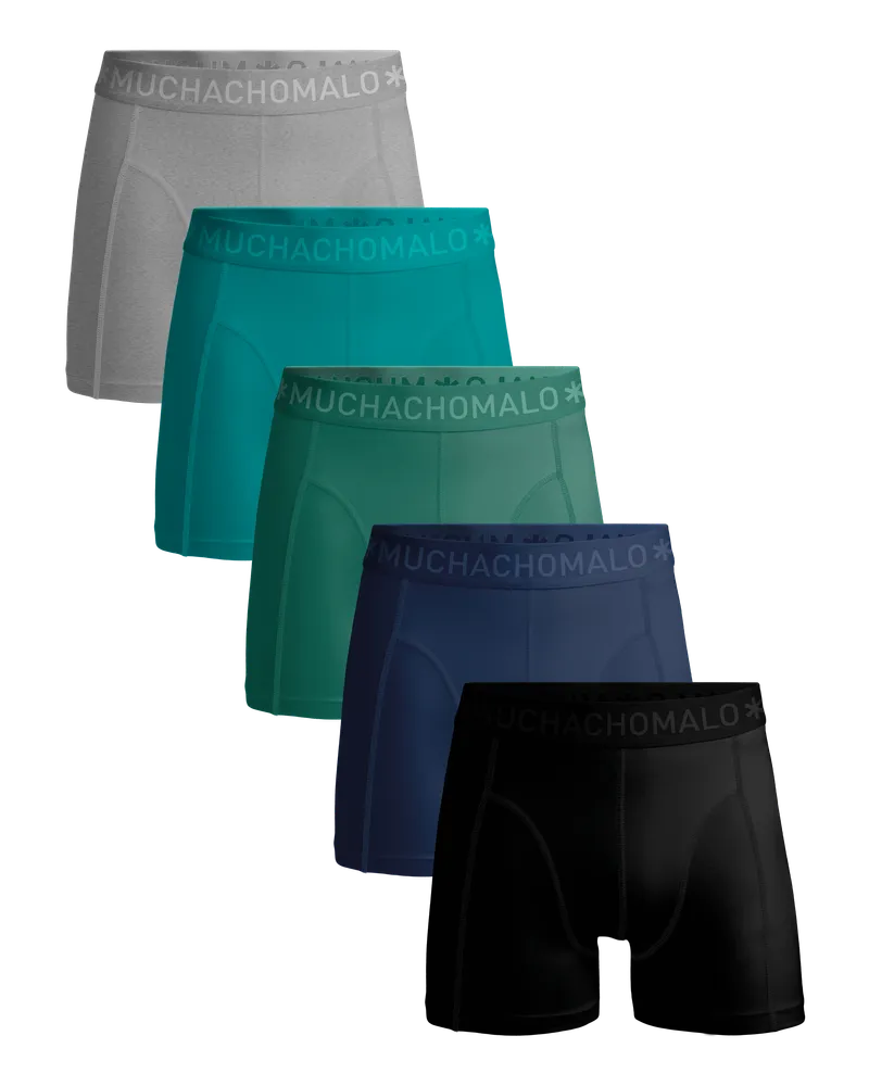 Muchachomalo Herren Boxershorts – 5er-Pack – Herren Unterhosen Mehrfarbig