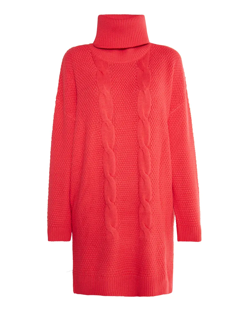 My Mo Strickkleid Damen verrotten Rot