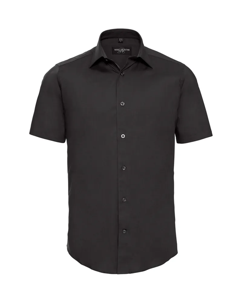 Russell Athletic Russell Collection - Hemd für Herren kurzärmlig (Schwarz Schwarz