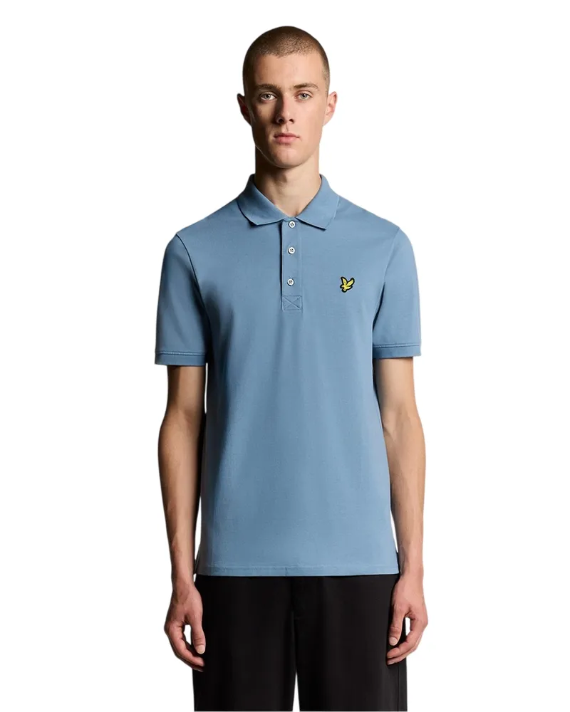 Lyle & Scott Poloshirt für Herren, kurzärmlig (Ozean Himmel Himmelblau
