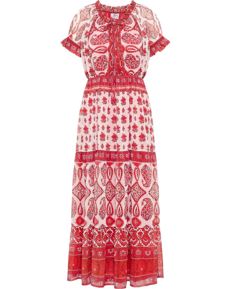 Usha Maxikleid mit Allover-Print für Damen - Mehrfarbig Mehrfarbig