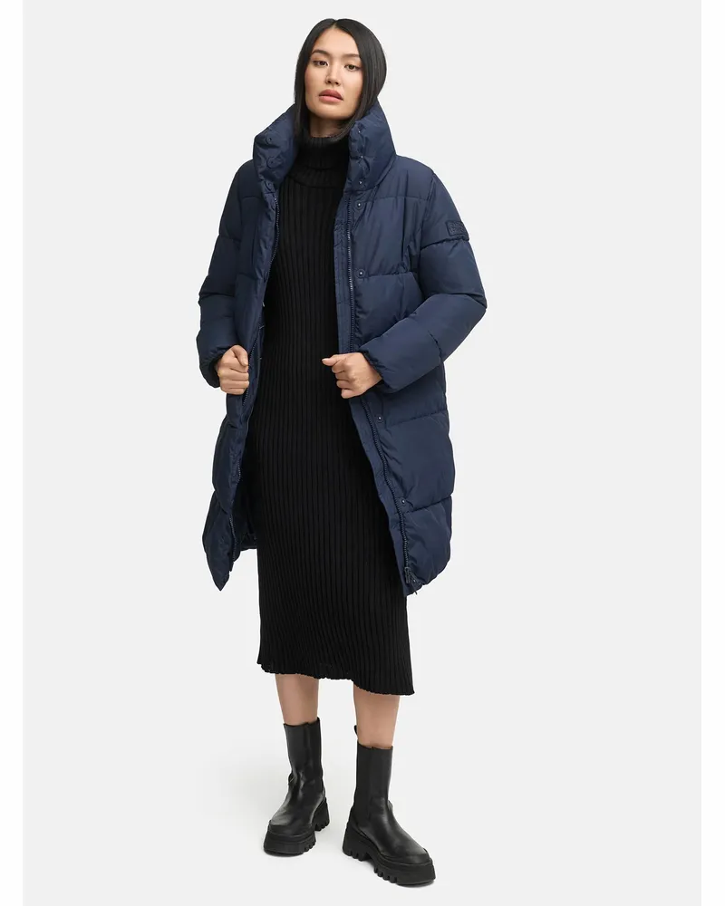 NAVAHOO Marikoo Damen Steppjacke Yukanii mit Kapuze & Reißverschlusstaschen Blau