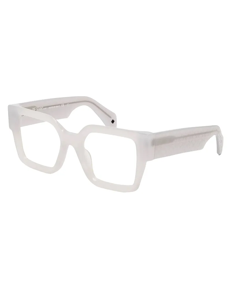 OFF-WHITE Off White - "Style 7r" Rechteckig-Sonnenbrille für Herren/Damen Unisex, Azetat (Grau Grau