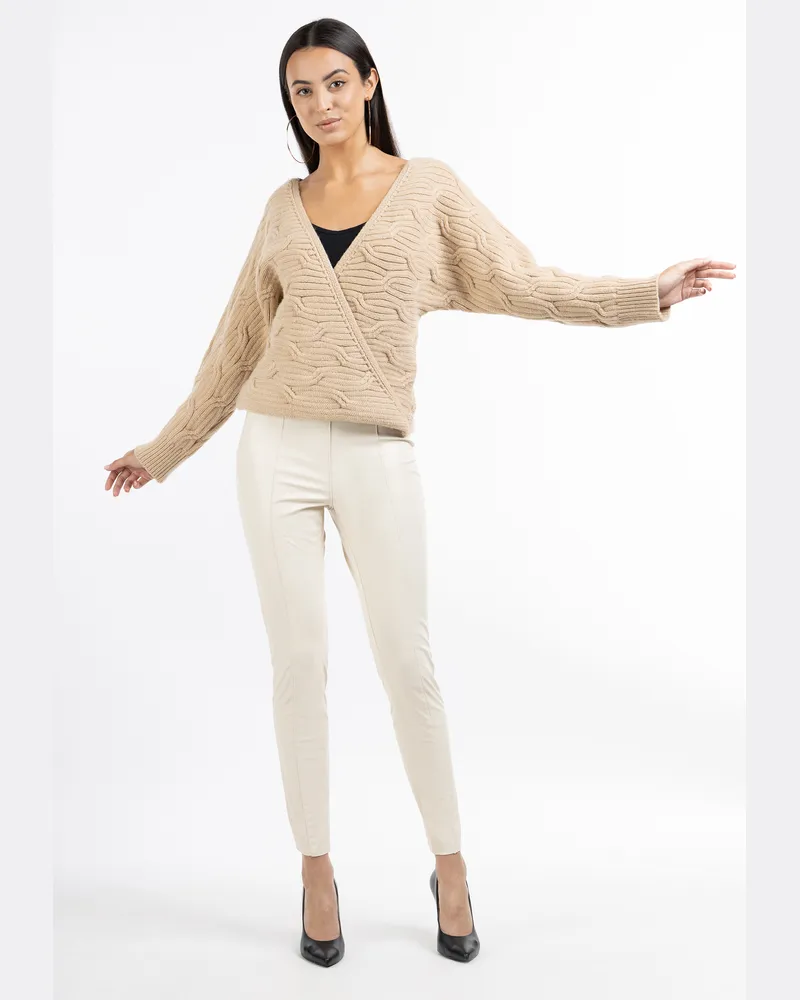 FAINA pull en tricot tylin Beige