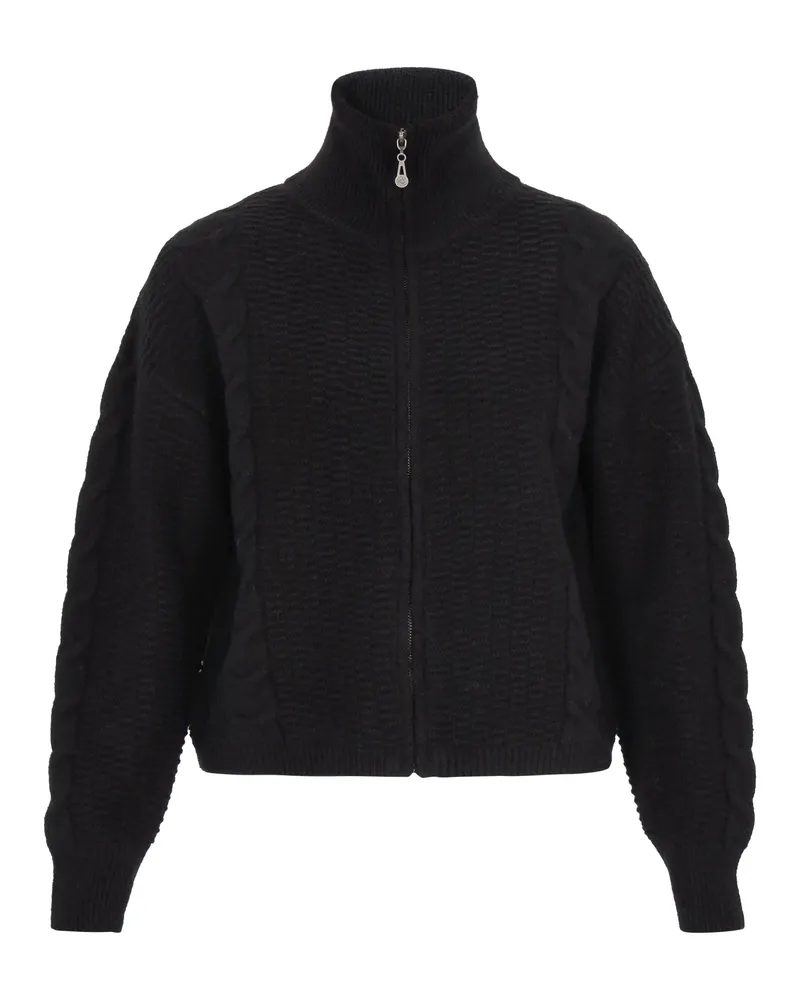 DreiMaster Strickjacke Frauen Schwarz Schwarz