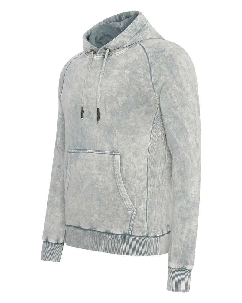 Rusty Neal Verwaschener Kapuzenpullover Grau