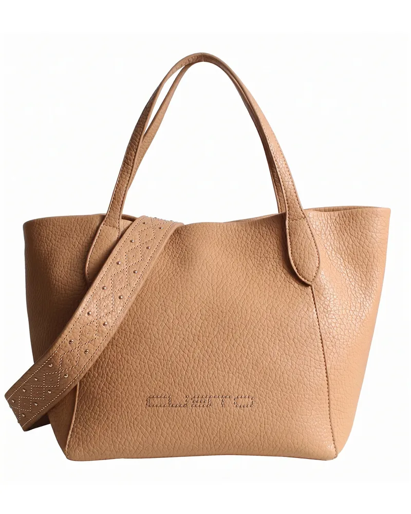 Custo Barcelona Handtasche mit Top-Griff und abnehmbarem Schulterriemen - Natur Natur
