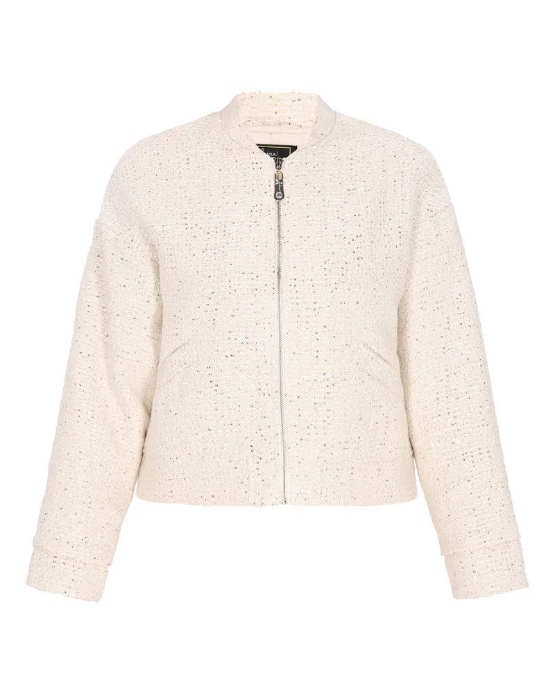 FAINA Jacke Frauen cremefarben Wollweiß